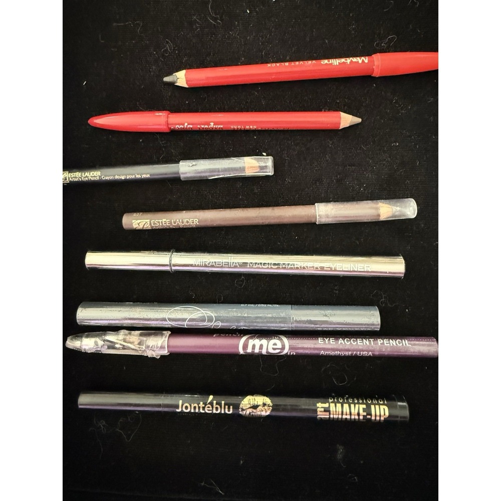 LOT OF 9 DIFFERENT COLOR EYE Liner Misc Brands LIP LINER PENCIL 5262